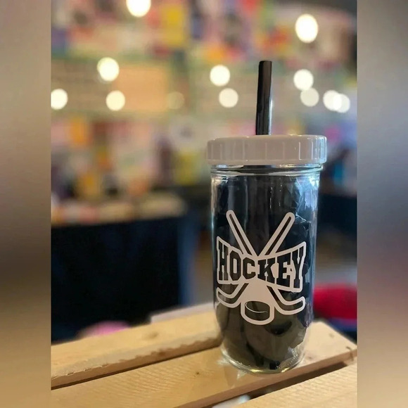 Glass Tumbler 750ml  HOCKEY - Picture 1 of 1